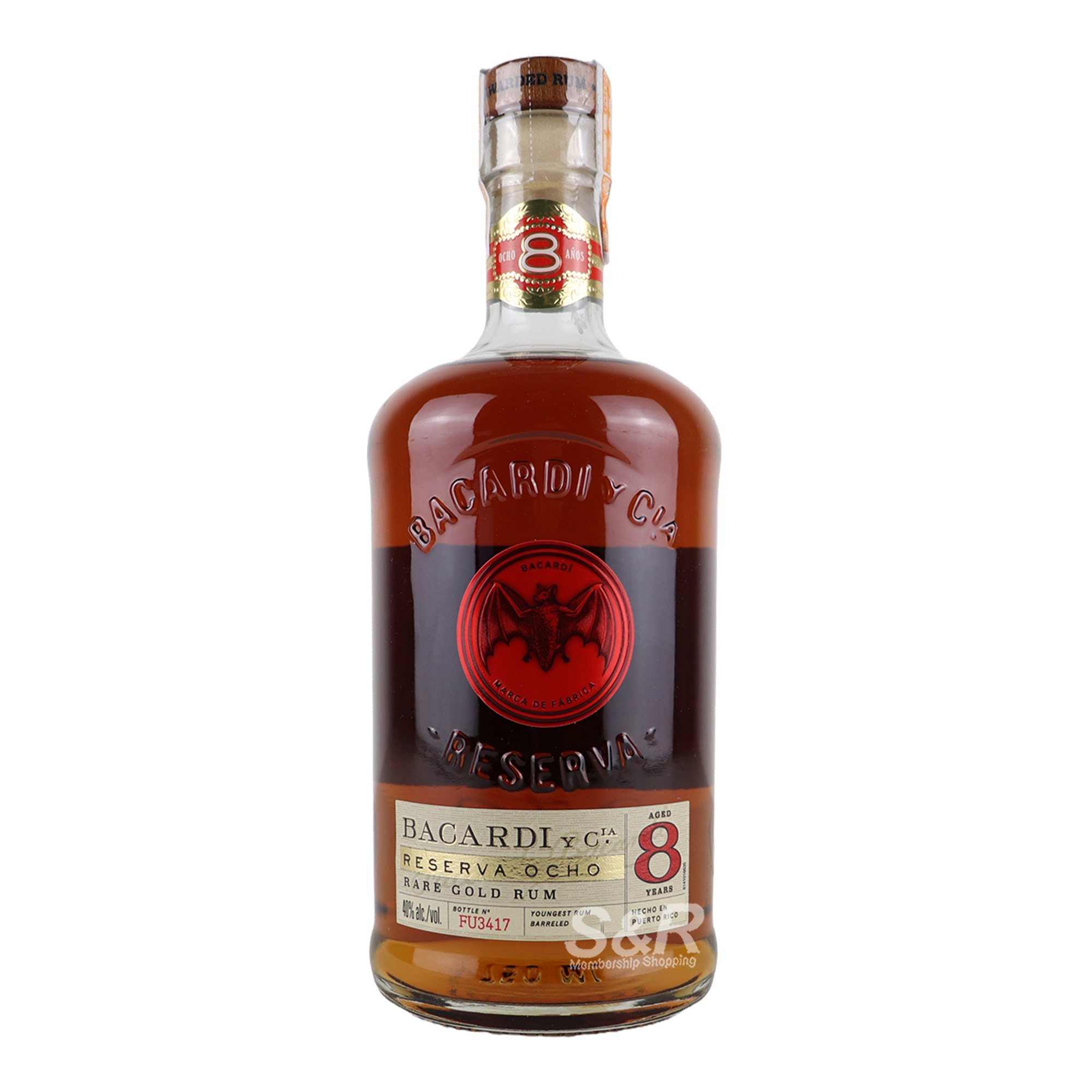 Bacardi Aged 8 Years Rare Gold Rum 750mL Bacardi Aged 8 Years Rare Gold Rum 750mL